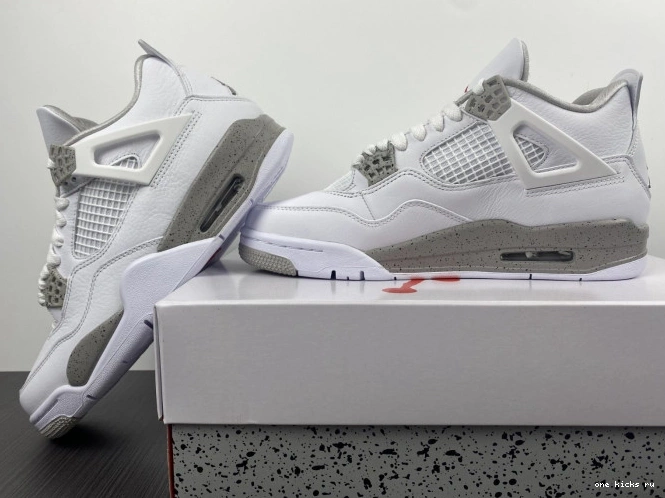 Chep Onekick (2021) Oreo CT8527-100 Retro Jordan 4 White 0604
